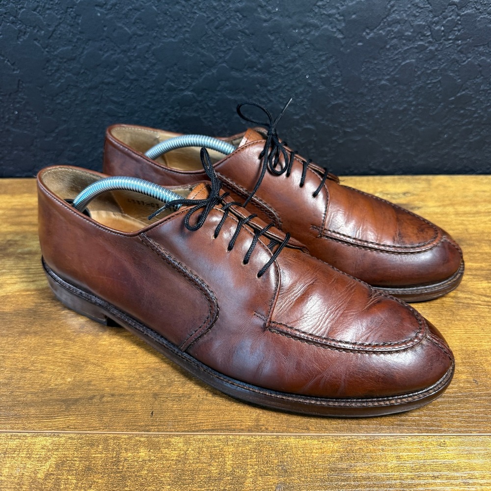 Pronto Uomo Split Toe 4337-03 Brown Leather Derby Dress Shoes Mens‎ 11.5 M